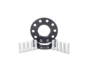 H&R Set di Distanziali per ruote DRS-sistema 20mm per asse - Interasse 5x114,3 - Mozzo 60,1mm - Bulloni M12x1,5 - compatibile con Toyota - Nero