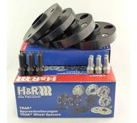 H&R Spurverbreiterung 30/50mm Nero per Smart, 4 Dischi + 6 Viti
