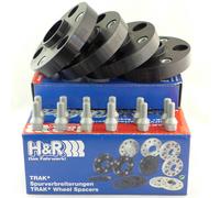 H&R Spurverbreiterung 60/70mm Nero Per Smart Radverbreiterung 4 Dischi + 12 Viti