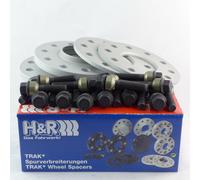H&R Spurverbreiterung V HA ABE Per Porsche 10/14mm Argento/Nero