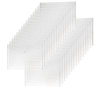 H&S Cartella Portadocumenti A4 - Confezione da 30 Cartelle Porta Documenti - Buste Trasparenti - Cartelletta in Plastica - Cartellina Trasparente - Busta con Bottone - Cartelline
