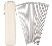 H&S Set da Aghi da Maglia - 36 Pezzi Kit Ferri da Maglia in Acciaio Inox con