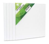 H&S Set di 5 Tele per Dipingere Bianche - Tela per Quadro Piccola - 20 x 20 cm - Tela Bianca per Pittura, Acrilico, Acquerelli, Tempere e Tanto Altro - Tele Pittura Professionali