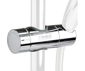H&S, supporto per soffione e asta della doccia, staffa cromata regolabile, adatta per aste di diametro 18 mm, 19 mm, 20 mm, 21 mm, 22 mm, 23 mm, 24 mm, 25 mm