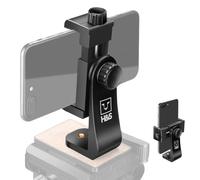 H&S Supporto per Treppiede per Smartphone e iPhone - Supporto Universale con Rotazione a 360° per Luce Anulare - Adattatore per smartphone con Morsetto Clamp Regolabile