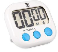 H&S Timer da Cucina Digitale con Display LCD - Cronometro con Allarme Sonoro e Supporto Magnetico - Timer Palestra e Forno Portatile