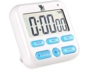 H&S Timer da Cucina Digitale - Cronometro con Supporto Magnetico e Ampio Display LCD Facile da Leggere - Orologio da Cucina o da Palestra con Allarme Sonoro