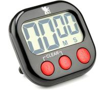H&S Timer da Cucina Digitale - Timer da Cucina Magnetico con Ampio Display LCD e Allarme Sonoro - Contaminuti con Batteria AAA Inclusa - Cronometro Digitale da Tavolo