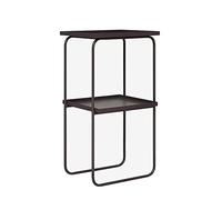H Shape End Table,Libreria a pavimento, 2 strati Pallet Divano Tavolino Tavolino Tavolino Metallo Stabile Telaio Di Sostegno, Libreria, Mensola Bagno