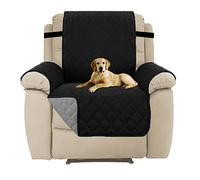 H.VERSAILTEX Copridivano poltrona Impermeabile Divano Protector Mobili Coperture su due lati per Cani/Gatti Letto con Divano Slipcovers 201 x 55cm, nero