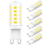 H.W.S Lampada LED G9 4W 400 lumen no sfarfallio sostituzione lampadine 40W lampada alogena Angolo fascio 360° non dimmerabile confezione da 6(6000K)