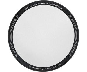 H&Y Filtro magnetico bianco antinebbia da 1/2 per RevoRing 67-82 mm