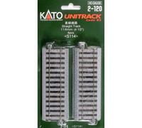 H0 KATO UNITRACK 2-120 BINARIO DIRITTO 114 MM 4 PZ MODELLISMO