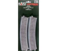 H0 KATO UNITRACK 2-270 BINARIO CURVO 4 PZ MODELLISMO