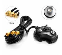 H00CS Cavo antenna WLAN 3X SMA Cavo di prolunga 3 m - SMA maschio a SMA femmina, base magnetica, amplificazione del segnale per schede PCIe WiFi, router wireless, FPV, LTE, 5G, 4G, Hotspot,
