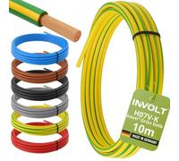 H07V-K - Cavo flessibile in PVC, 10 m, 6 mm², colore: verde/giallo