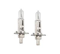 H1 coppia di lampadine auto long life 12V 55W luce calda