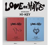 H1-KEY LOVE OR HATE 3° Mini Album 2 Ver SET/2 CD+2 Libro+6 Schede+2 Foto+2 Po...