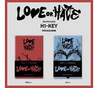 H1-KEY [LOVE OR HATE] Mini Album POCA 2 Ver SET/2 QR Card + 4 Photo Card + 4 ...