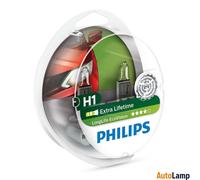 H1 Lampadine Alogene PHILIPS LongLife EcoVision 12V 55W Twin