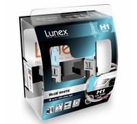 H1 Lunex Blue White 55W 12V Lampadine Fari Alogeni 3700K Set