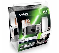 H1 Lunex Long Life 55W 12V Lampadine Fari Alogeni 3000K Set