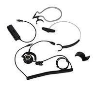 H1000 - Auricolare per call center con cancellazione del rumore e connettore RJ9, auricolare per telefono cordless con cuscinetti super morbidi, design indossabile a 3 vie per uso (Con adattatore)