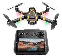 H11 GPS Drone con Telecamera 4K Professionale (Radiocomando con Schermo) FPV RC Droni con Motor Brushless, Return Automatico, Tempo di volo prolungato, 2 batterie, meno di 249g, C0