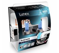 H11 Lunex Blue White 55W 12V Lampadine Fari Alogeni 3700K Set