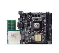 H110I-PLUS Motherboard With i5 6500 CPU and 2x DDR4-8G LGA 1151 uses H110 chipset Support i5-7400, i7-7700 ITX(Motherboard+CPU+RAM)