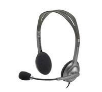 H111 Cuffie Cablate per Computer Stereo con Microfono Cancellazione Rumore Jack