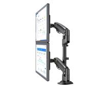 H180 Supporto da tavolo for doppio monitor da 22-32 pollici con molla a gas for installazione TV LCD full-motion Staffa di bloccaggio a doppio braccio da 2-12 kg(H180)