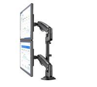 H180 Supporto da tavolo for doppio monitor da 22-32 pollici con molla a gas for installazione TV LCD full-motion Staffa di bloccaggio a doppio braccio da 2-12 kg(With 200x100)