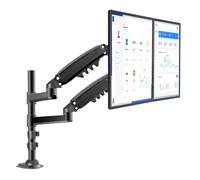 H180 Supporto da tavolo for doppio monitor da 22 pollici a 32 pollici con molla a gas for installazione TV LCD full-motion Staffa di bloccaggio a doppio braccio da 2-12 kg(H160)