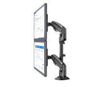 H180 Supporto da tavolo for doppio monitor da 22 pollici a 32 pollici con molla a gas for installazione TV LCD full-motion Staffa di bloccaggio a doppio braccio da 2-12 kg(H180)