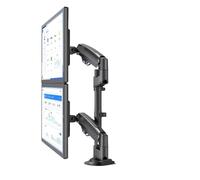 H180 Supporto da tavolo for doppio monitor da 22 pollici a 32 pollici con molla a gas for installazione TV LCD full-motion Staffa di bloccaggio a doppio braccio da 2-12 kg(With 200x100)