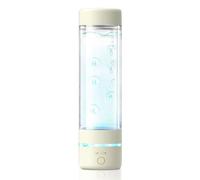 H2 Life Acqua idrogeno Bottiglia d'acqua 3000PPB generatore di idrogeno generatore di acqua SPE Pem, portatile, USB ricaricabile (bianco latteo)