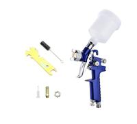 H2000 HVLP Mini GRAVITY Pistola a spruzzo a a, capacità della tazza 125cc Soffiaggio comodo(1.0mm US adapter)