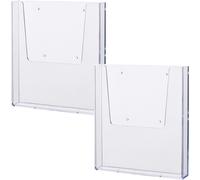 H2350202-2 - Portadepliant Da Parete "The Help Wall" DIN A4, 2 Pezzi, Trasparent
