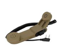 H250 adatto per Baofeng adatto per Kenwood Walkie-talkie 2 pin microfono a spalla Ptt microfono altoparlante palmare (DE)