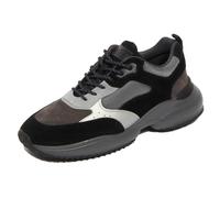 H2664 sneaker uomo HOGAN INTERACTION men shoes suede/fabric grey/black