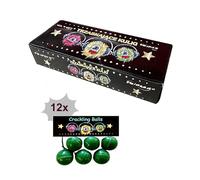 h2i palline scoppiettanti | 72 pezzi | Divertimento per le feste di grandi e piccini | Capodanno, Halloween & feste | Fuochi d'artificio cat. F1 per bambini e adolescenti | Uso tutto l'anno