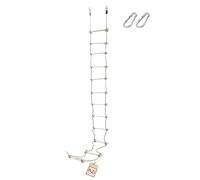 H2i - Scala da arrampicata per bambini, 440 cm, 12 pioli con moschettone per appenderla