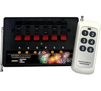 h2i Sistema di accensione per accenditori elettrici e bridge, dispositivo radiocomandato per fuochi d'artificio e pirotecnico, 4 e 6 canali