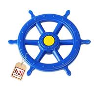 h2i Volante da Gioco e Casetta dei Pirati | Mobile in Plastica Resistente alle Intemperie | Accessori per Torre di Gioco con Rumore Rotante | Blu