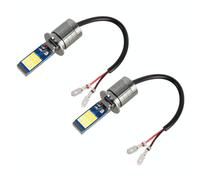 H3 2 PCS DC12-24V / 10.5W Fendinebbia a doppio colore per auto con 24 LED SMD-30