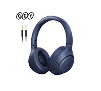 (H3 Blu) QCY H3 ANC Cuffie wireless Bluetooth 5.4 Audio ad alta risoluzione Cuffie sovraurali 43 dB