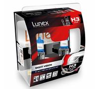 H3 Lunex Night Vision 55W 12V Lampadine Fari Alogeni 3600K Set