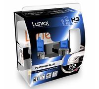 H3 Lunex Platinum Blue 55W 12V Lampadine Fari Alogeni 4700K Set