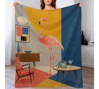 H3B8U2Y5 Camera Flamingo di metà secolo Coperta Strato Caldo per il Relax